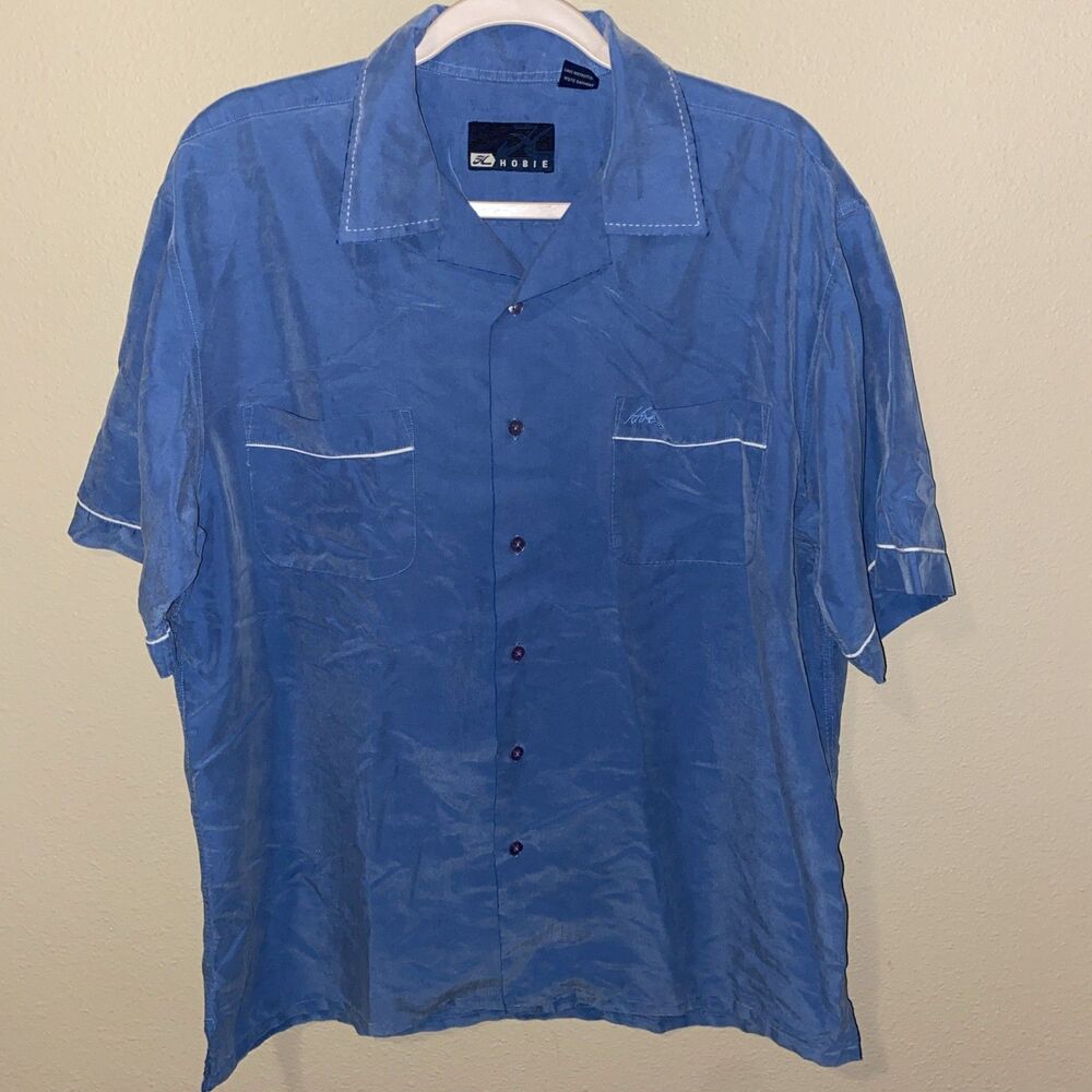 Hobie Men’s Button Down Shirt Blue